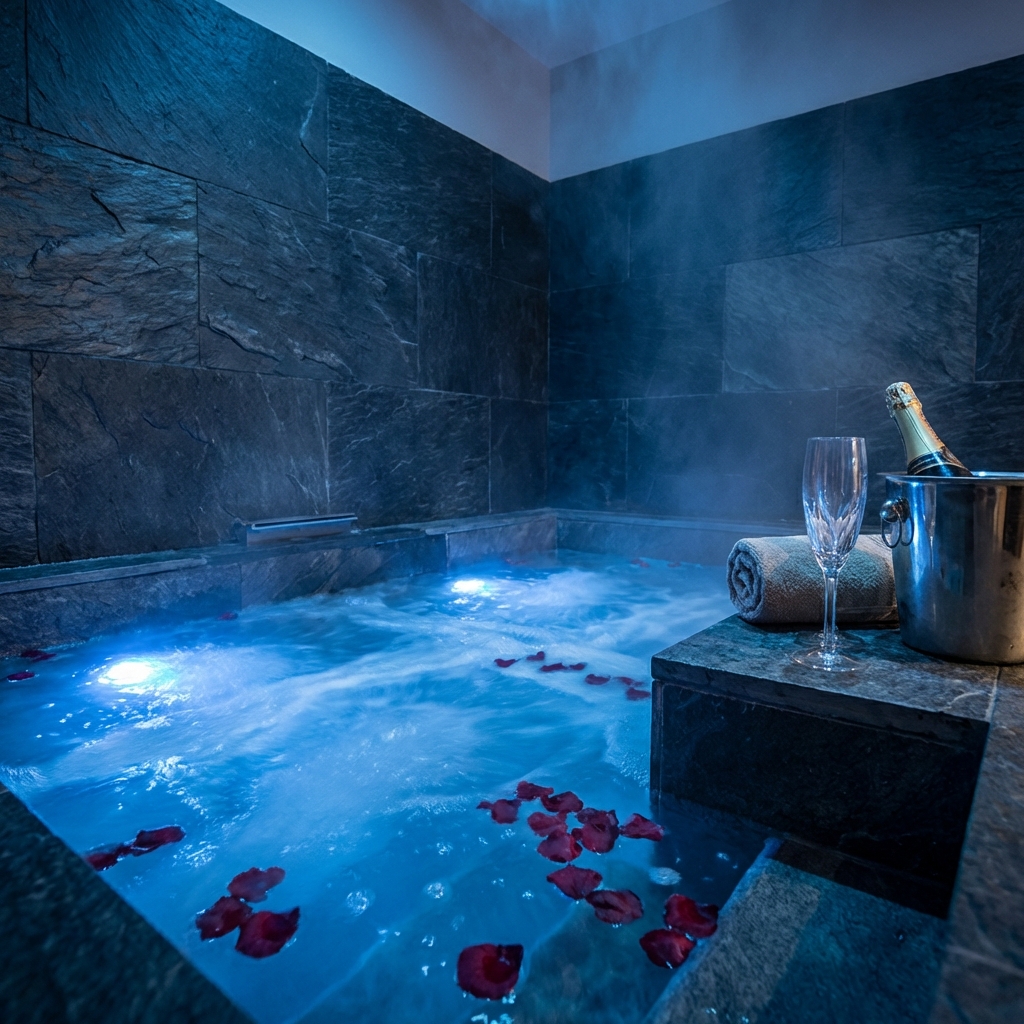 Blue Motel Promotion Background